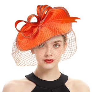 Boutique Mujer Elegante Kentucky Derby Iglesia Boda Fascinator Sombrero con velo, Rhinestone Royal <span class=keywords><strong>Ascot</strong></span> Headwear - Product Image 2