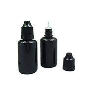 Usine Squeeze Child Proof Safe Cap UV 5ml 10ml 15ml 20ml 30ml 50ml 100ml 1oz .5oz PE LDPE Medical Eye Drop Bouteille en plastique noir opaque