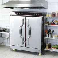 Autocuiseur Électrique Commercial Yuqi en Acier Inoxydable 304, 12kW-36kW, 24/48 Plateaux, 380V, Circulation Automatique de la Vapeur pour Cantine