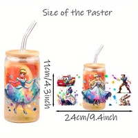 Autocollants de transfert UV DTF de 16oz avec effet gaufré 3D imperméables et résistants aux rayures pour tasses à eau tasses à café