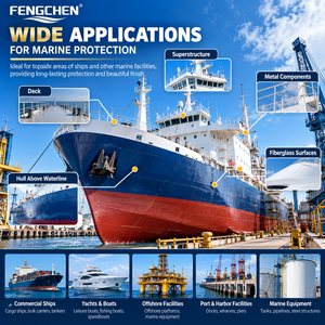 <span class=keywords><strong>Peinture</strong></span> <span class=keywords><strong>marine</strong></span> acrylique FENGCHEN résistante aux UV, imperméable et anticorrosion pour navires, bateaux, métaux et <span class=keywords><strong>fibre</strong></span> <span class=keywords><strong>de</strong></span> <span class=keywords><strong>verre</strong></span> - Product Image 3