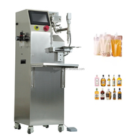 Machine de remplissage semi-automatique de liquides haute précision et durable pour jus, huile, sauce, miel, shampoing, lotion, crème