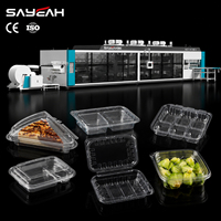 Hoge snelheid FSCT1100/900-4 PP PET transparante cake slice doos voedselcontainer plastic thermoformmachine