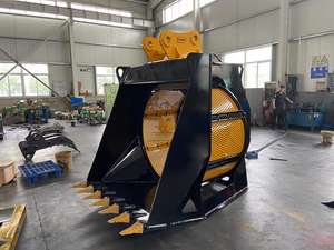 Godet de criblage rotatif hydraulique pour excavatrice, pour criblage sous-marin du gravier, de la <span class=keywords><strong>terre</strong></span> et du sol. - Product Image 5