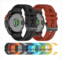 Compatible avec les bracelets en silicone à libération rapide Garmin Fenix 8, Fenix 6, 6X, Fenix 5 et 5X