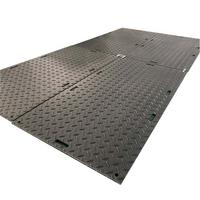 Tapis de protection du sol / Tapis routiers temporaires en PE / Tapis pour dragline, extrudés CNC, légers, découpés, 25 mm/20 mm, antidérapants, texturés