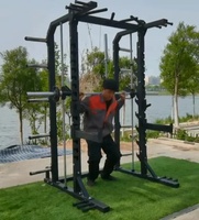 Équipement d'exercice multifonction de gymnastique à usage Commercial de haute qualité smith squat machine Squat Power Cage