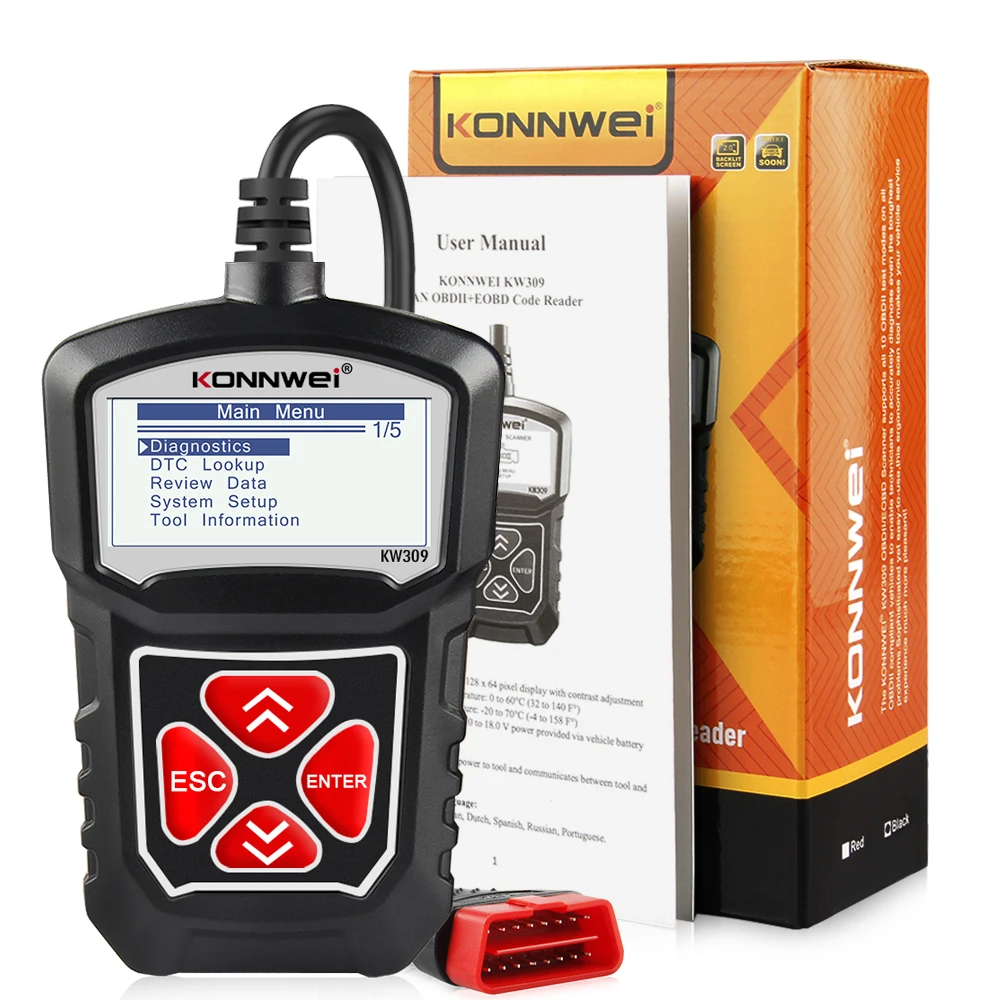 OBDPROG MT100 OBD2 Scanner - Check Engine Code Reader With 3-Year Warranty
