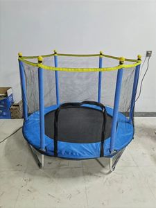 Trampolín de fitness <span class=keywords><strong>barato</strong></span> de alta calidad con valla de seguridad, el mejor trampolín plegable para interiores/exteriores para niños, <span class=keywords><strong>corralito</strong></span> para bebés - Product Image 6