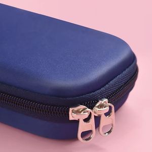 Customized Black Rectangular Zipper Travel <b>Case</b> Brand EVA Earphone Cable Storage Organizer - Product Image 5