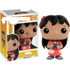 Cartoon Lilo 124# Action model Toy Collection Vinyl Figurine Doll Funkos POP Figures with protective box