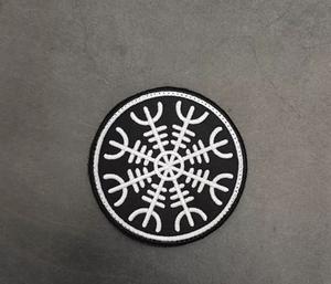 수 놓은 생명의 나무 벨크로 패치, 바이킹 라운드 완장, 나침반 전술 사기 배지 - Product Image 5