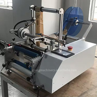 Machine électronique semi-automatique d'applicateur d'étiquetage de bouteille ronde en plastique de bureau pour des bouteilles d'eau minérale de bouteille de bière
