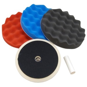 Губка для ухода за автомобилем, Губка для полировки поролона, крючок и петля с резиновой липкой задней частью kir PEXCRAFT