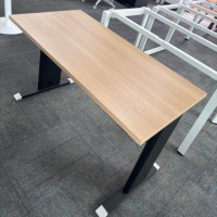 Table de bureau moderne avec plateau MFC, bureau de conférence simple, table de réception exécutive, mobilier de bureau commercial