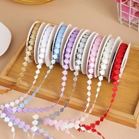 Ruban d'emballage en forme de fleur de fraise de 1,5 cm pour accessoires vestimentaires, décoration de fêtes, boîte cadeau, bricolage fait main