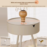 Table de chevet créative de 40 cm de large, alternative à la table basse, petite table à café mignonne en plastique épaissi pour chambre et salon