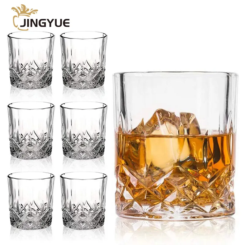 Engraved Scotch Glass RTS 300ml 10oz Custom Logo Personalized Lead Free Crystal Whiskey Rocks Glasses in Stock