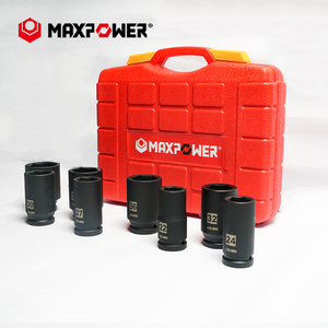 Maxpower xe tải ổ cắm bánh xe dịch vụ tác động ổ cắm bộ 6 điểm 8 mảnh 1 inch ổ đĩa tác động ổ cắm bộ - Product Image 3