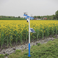 Station météo YaTun IOT GPRS 4G GSM, équipement météorologique solaire, surveillance du vent et de l'humidité, contrôle par application pour les fermes en plein champ