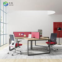 Mobilier de table de bureau personnalisé à 120 degrés pour 3 personnes à vendre