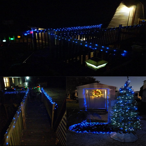 98FT 300 LED <strong>Solar</strong> Outdoor <strong>String</strong> <strong>Light</strong> with 8 Lighting Modes Waterproof <strong>Solar</strong> Fairy <strong>Lights</strong> for Tree Christmas Wedding Party - Product Image 2