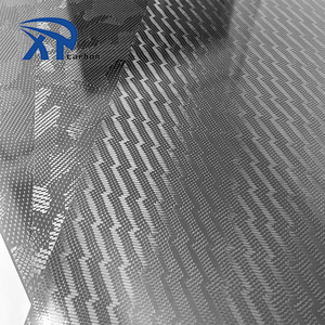 Feuille de camouflage noire en fibre de carbone 3K Feuilles de résine époxy tissées 1mm à 5mm - Product Image 2