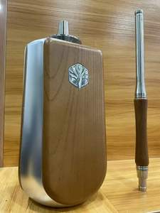 有现货 <span class=keywords><strong>Dr</strong></span>. Wood Prism 不锈钢便携式水烟 烟斗 带徽标定制 木制水烟 水烟管 - Product Image 5