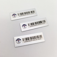 Étiquette d'identification d'actifs en acier inoxydable numérotée pour machines, outils informatiques et données, gravée au laser, avec bande nationale, pour l'expédition et la gestion des actifs