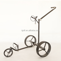 Chariot de golf électrique compact et ultra-léger en fibre de carbone de luxe