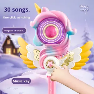 Magischer Zauberstab Leuchtend Glühend Plastikspielzeug Fee Mädchen Einhorn Prinzessin Party Kindertag Geschenk - Product Image 5