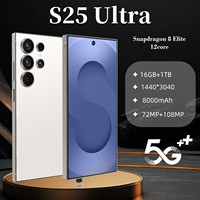 Smartphone Original 5G S25 Ultra de Alta Calidad, CPU Deca Core, 16GB+1TB, Doble SIM, Pantalla LCD HD de 120Hz, Cámara Trasera de 108MP, 65W, Inglés