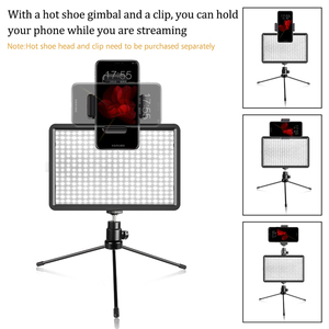 Lumière de remplissage réseau Panneau de lampe de remplissage à intensité variable Lumière vidéo LED avec filtres de couleur pour bureau Live Streming Youtube <span class=keywords><strong>Tiktok</strong></span> - Product Image 6
