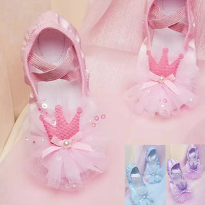 <span class=keywords><strong>2023</strong></span> belle princesse semelle souple Ballet danse chaussure enfants chat griffe Satin ballerine exercices chaussures Ballet pantoufles pour les filles - Product Image 2