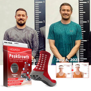 Chaussettes de sport confortables et respirantes pour hommes Houkea, antidérapantes, pour l'exercice en plein air, massage des pieds, chaussettes chaudes et respirantes pour favoriser le confort - Product Image 1