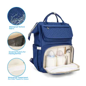 Bolsa de pañales impermeable para bebé, mochila para pañales, bolsa de viaje para mamá, bolsa de maternidad para bebé