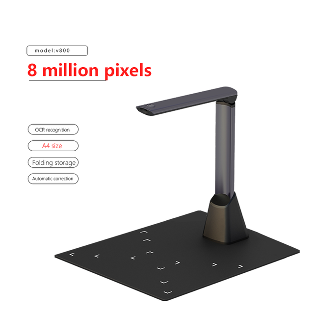 8MP 5MP Scanner Document Evisual A4 Size OCR Document Camera Automatic Book Scanner