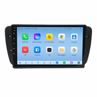 Radio Player Stereo Android 9'' 8 Core 4G Wifi Wireless Carplay dengan Layar Sentuh dan Navigasi GPS untuk Seat Ibiza 2008-2015