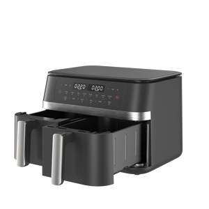 Friteuse à air double 11L, vente en gros d'usine, personnalisable, pour cuisine domestique, cuisson facile, antiadhésive, appareil électroménager intelligent numérique - Product Image 4