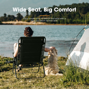 SAN HIMA rapido Setup campeggio sedia pieghevole regolabile da campeggio sedia da campeggio reclinabile con portabicchieri - Product Image 3