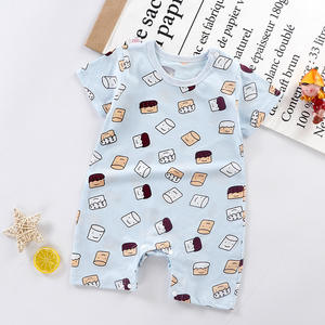春夏秋かわいい漫画赤ちゃん新生児半袖ロンパー100% コットンユニセックス - Product Image 6