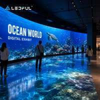 Pantalla LED Interior P1.25 para Exhibición en Museos y Acuarios con Opción COB HD de Paso Fino, Proyecto Comercial, Instalación Fija