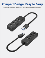 Station d'accueil multiport USB 3.0 5 Gbps Type-C avec ports USB-A 2.0 pour ordinateur de jeu, ordinateur portable - En stock