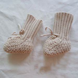 Haute qualité hiver chaud <span class=keywords><strong>Crochet</strong></span> taille 6-12 mois tricoté berceau chaussures chaussons filles garçons chaussettes bébé - Product Image 3