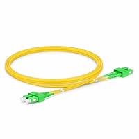 Cordon de brassage à fibre optique SC APC Duplex OS2 Monomode pour FTTH et haut débit domestique