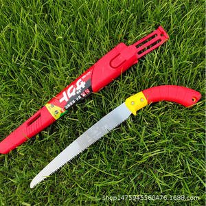 Sierra de podar Jiuyilang de 240 mm con hoja fija, sierra de mano para jardín, para árboles frutales y carpintería, con mango de PVC, fabricada en Taiwán. - Product Image 1
