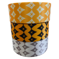 Ruban tissé jacquard rayé personnalisé de 38 mm pour chaussures, sacs, vêtements, couture DIY, OEM, ODM, échantillon gratuit