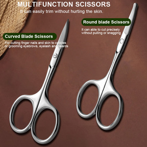 Ensemble de <span class=keywords><strong>manucure</strong></span> pédicure personnalisé 9 pièces <span class=keywords><strong>Kit</strong></span> d'outils coupe-ongles portable en acier inoxydable avec étui de voyage en cuir véritable - Product Image 4