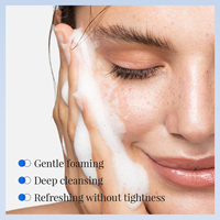 Limpiador Facial Espumoso con 5% de Peróxido de Benzoilo y Ácido Salicílico para el Acné, Control Suave de la Grasa, Limpieza Profunda de Poros para Piel Grasa y Propensa al Acné
