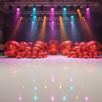Boule de Noël gonflable géante personnalisée avec miroir, ventilateur intégré - Grand ballon brillant pour décorations de fête et événements